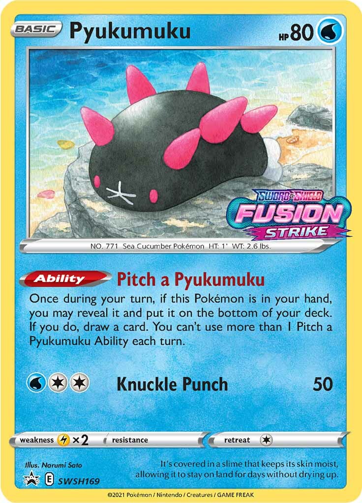 Pyukumuku (SWSH169) (Prerelease Promo) [Sword & Shield: Black Star Promos] Pokémon