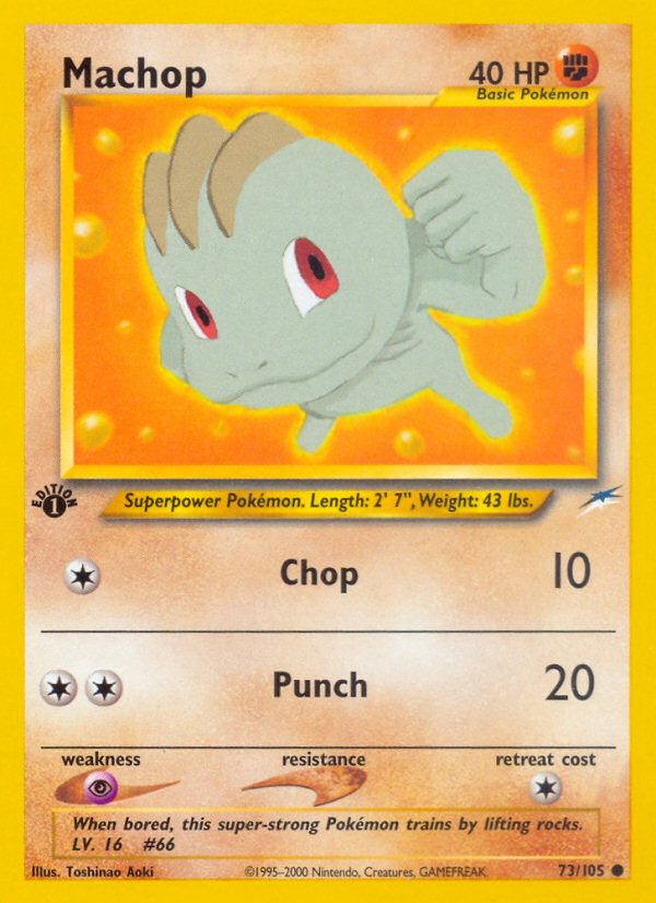 Machop (73/105) [Neo Destiny 1st Edition] Pokémon