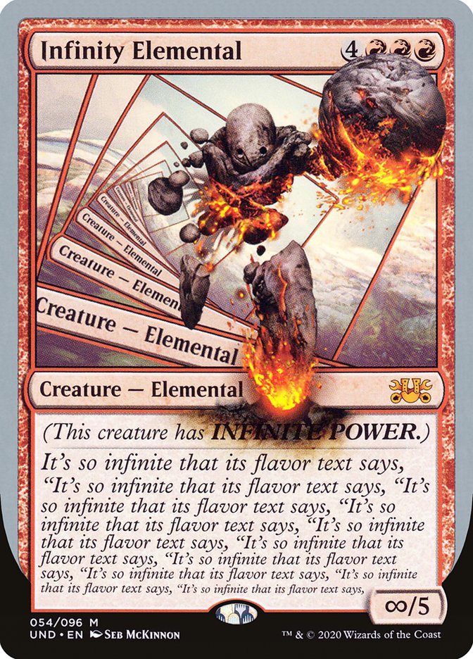 Infinity Elemental [Unsanctioned] Magic: The Gathering