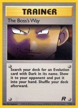 The Boss's Way (73/82) [Team Rocket Unlimited] Pokémon