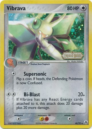Vibrava (46/92) (Stamped) [EX: Legend Maker] Pokémon
