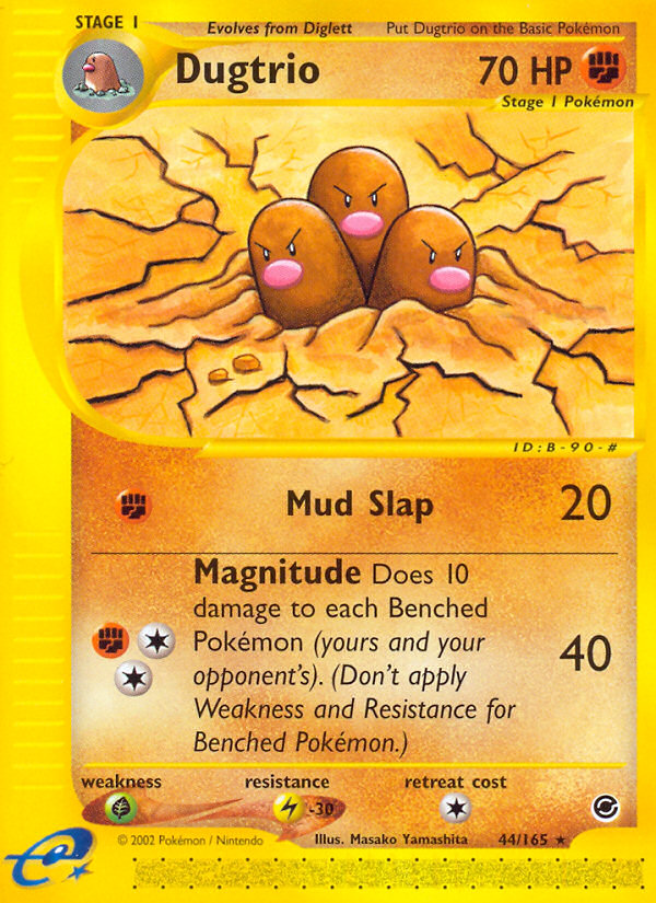 Dugtrio (44/165) [Expedition: Base Set] Pokémon