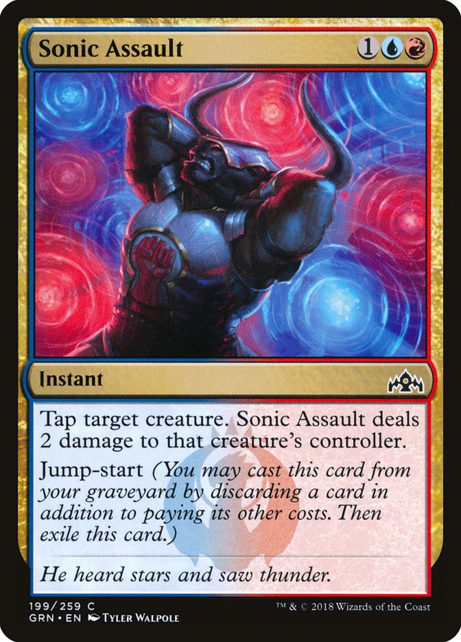 Sonic Assault [Guilds of Ravnica] Magic: The Gathering