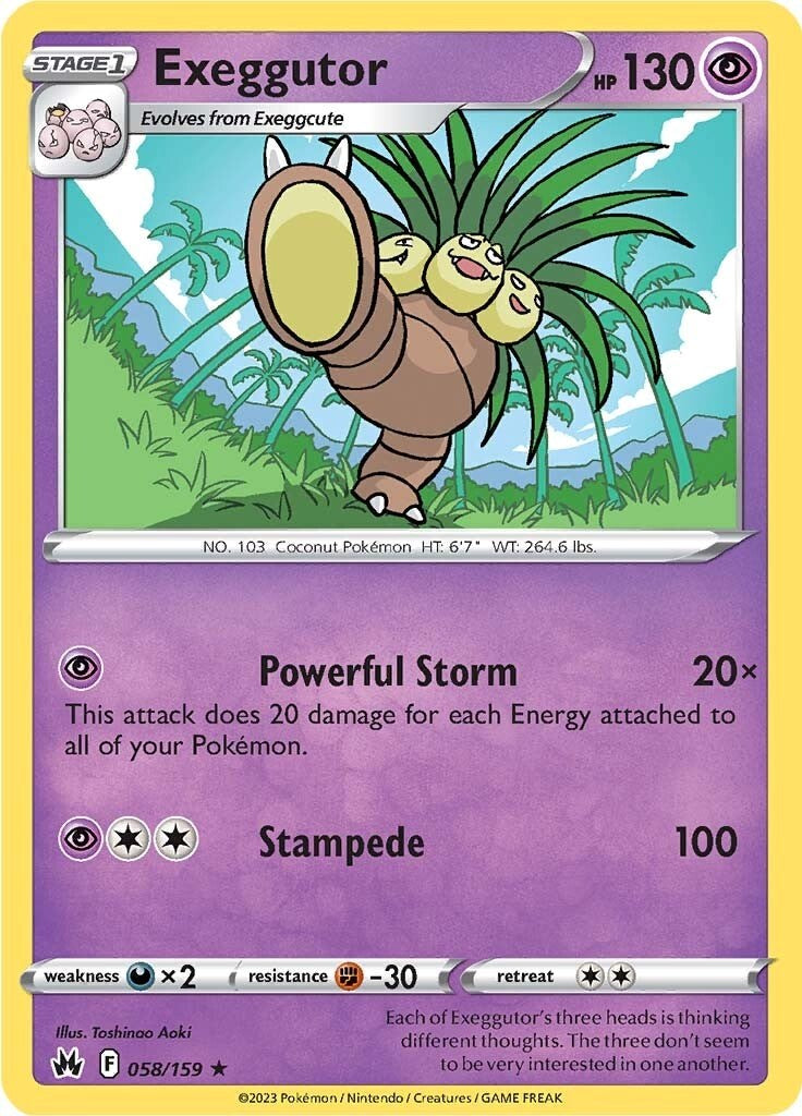 Exeggutor (058/159) [Sword & Shield: Crown Zenith] Pokémon