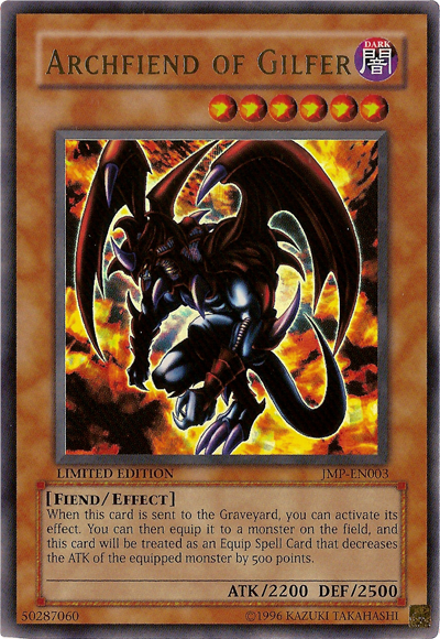 Archfiend of Gilfer [JMP-EN003] Ultra Rare Yu-Gi-Oh!