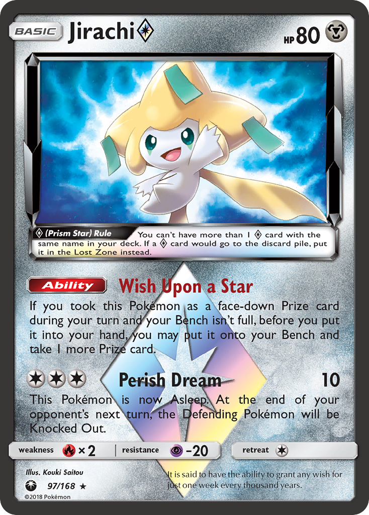Jirachi (97/168) (Prism Star) [Sun & Moon: Celestial Storm] Pokémon