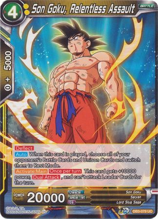 Son Goku, Relentless Assault (DB3-079) [Giant Force] Dragon Ball Super