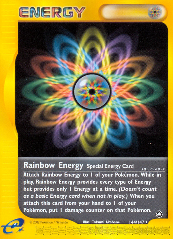 Rainbow Energy (144/147) [Aquapolis] Pokémon