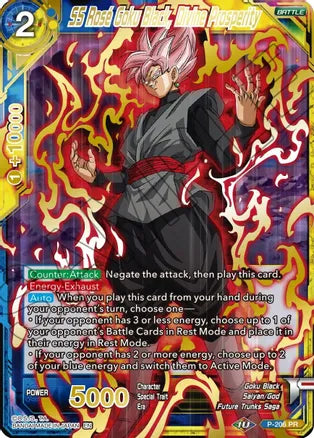 SS Rose Goku Black, Divine Prosperity (Gold Stamped) (P-206) [Mythic Booster] Dragon Ball Super