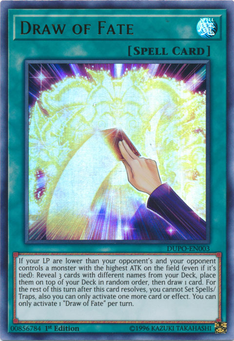 Draw of Fate [DUPO-EN003] Ultra Rare Yu-Gi-Oh!