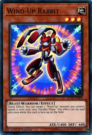 Wind-Up Rabbit [AC18-EN009] Super Rare Yu-Gi-Oh!