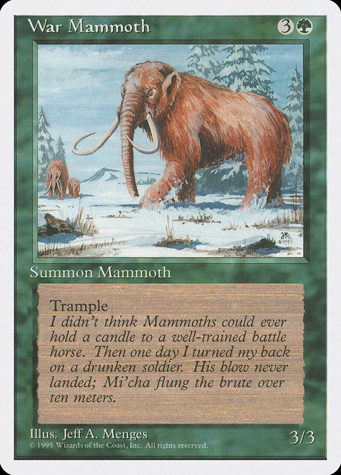 War Mammoth [Fourth Edition] Magic: The Gathering