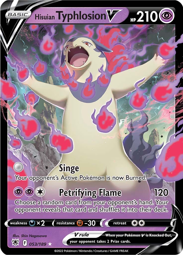 Hisuian Typhlosion V (053/189) [Sword & Shield: Astral Radiance] Pokémon