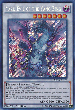 Yazi, Evil of the Yang Zing [MP15-EN163] Secret Rare Yu-Gi-Oh!
