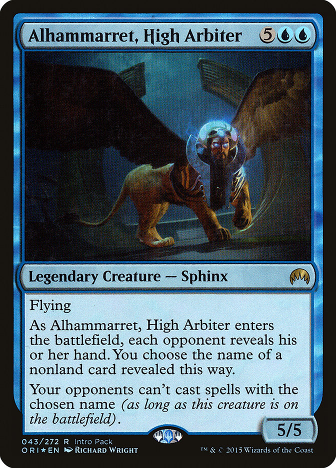 Alhammarret, High Arbiter (Intro Pack) [Magic Origins Promos] Magic: The Gathering