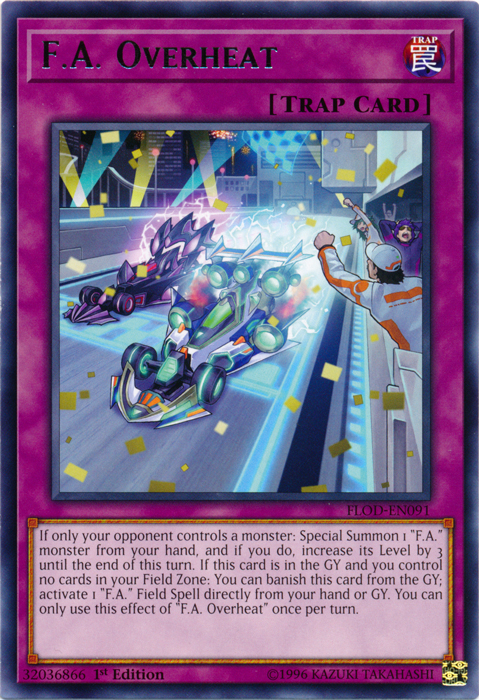 F.A. Overheat [FLOD-EN091] Rare Yu-Gi-Oh!