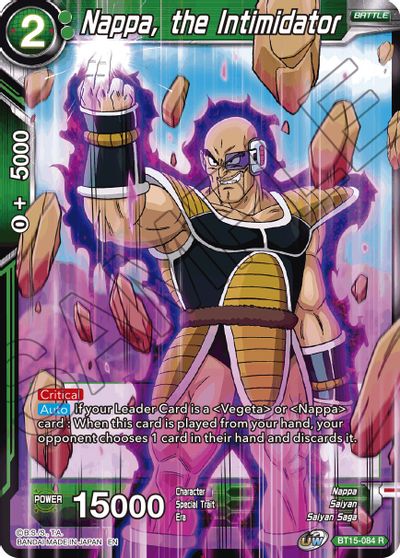 Nappa, the Intimidator (BT15-084) [Saiyan Showdown] Dragon Ball Super