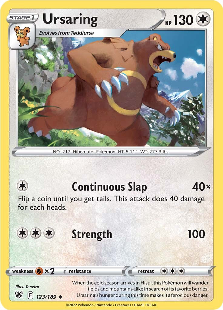 Ursaring (123/189) [Sword & Shield: Astral Radiance] Pokémon