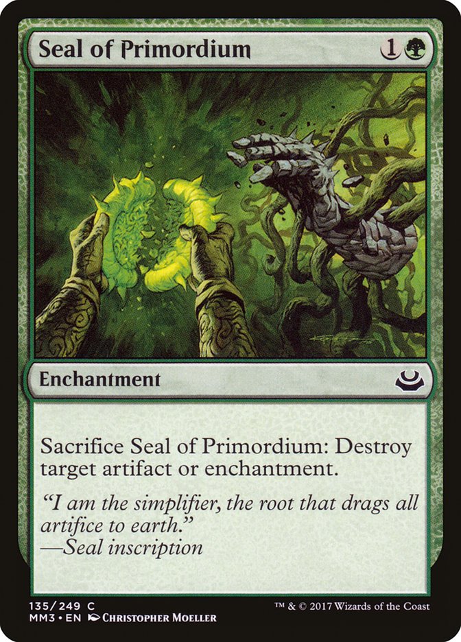 Seal of Primordium [Modern Masters 2017] Magic: The Gathering