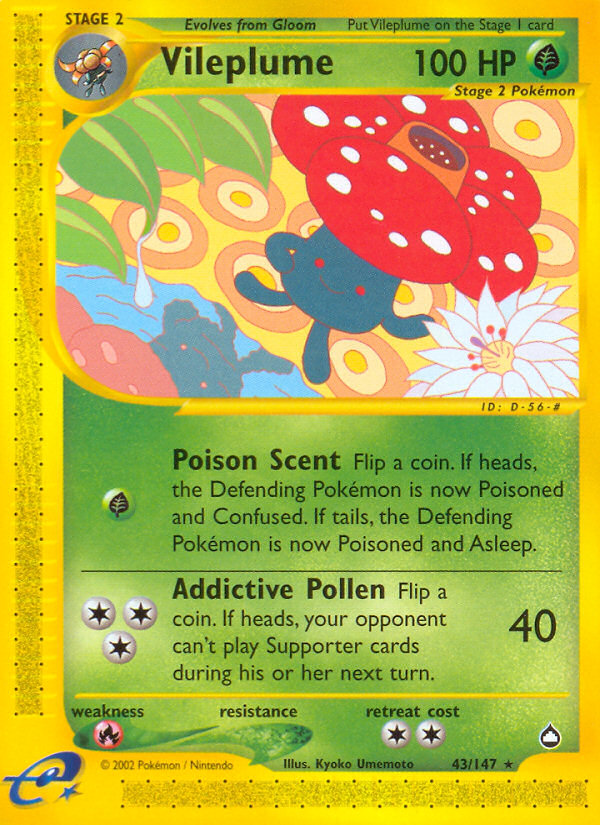 Vileplume (43/147) [Aquapolis] Pokémon