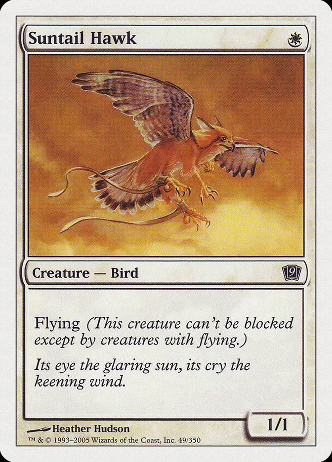 Suntail Hawk [Ninth Edition] Magic: The Gathering