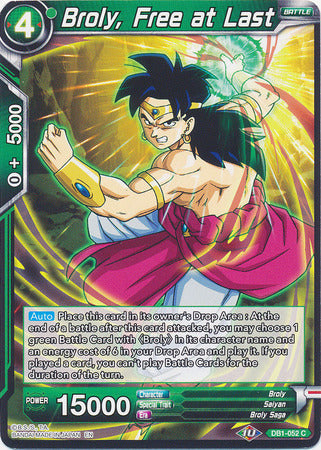 Broly, Free at Last (DB1-052) [Dragon Brawl] Dragon Ball Super