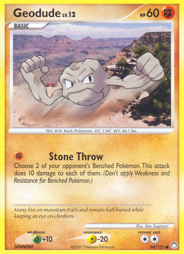 Geodude (84/123) [Diamond & Pearl: Mysterious Treasures] Pokémon