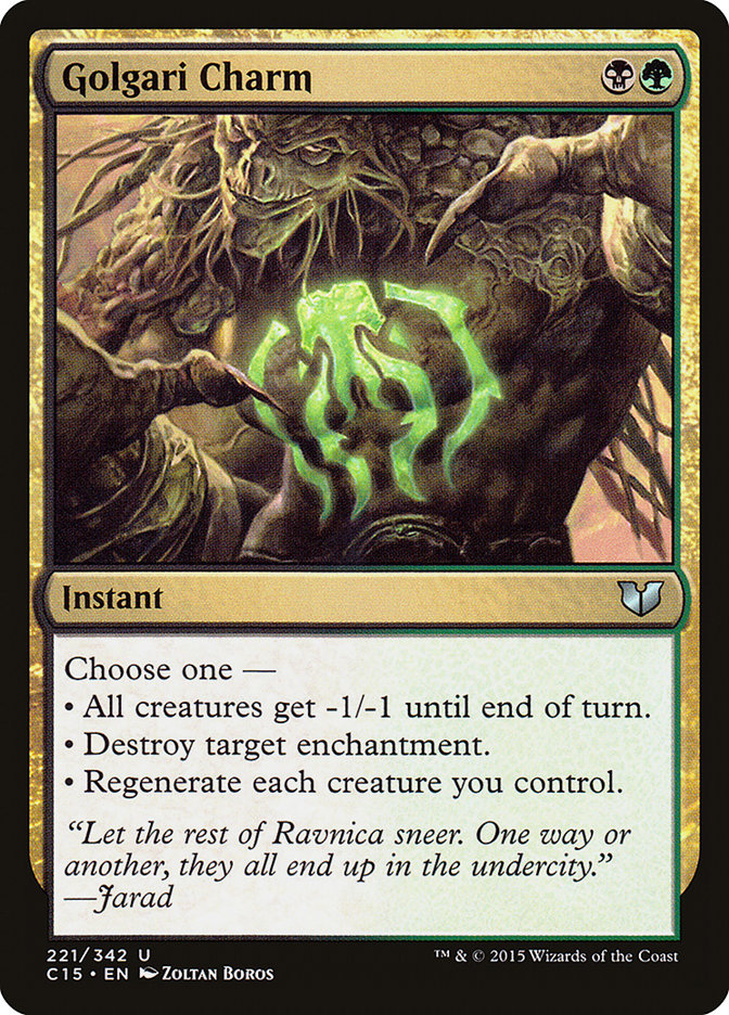 Golgari Charm [Commander 2015] Magic: The Gathering