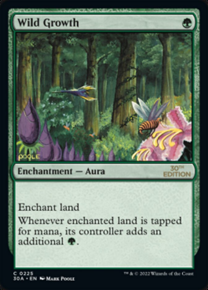 Wild Growth [30th Anniversary Edition] Magic: The Gathering