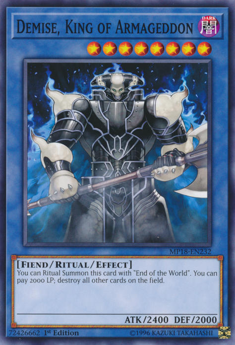 Demise, King of Armageddon [MP18-EN232] Common Yu-Gi-Oh!