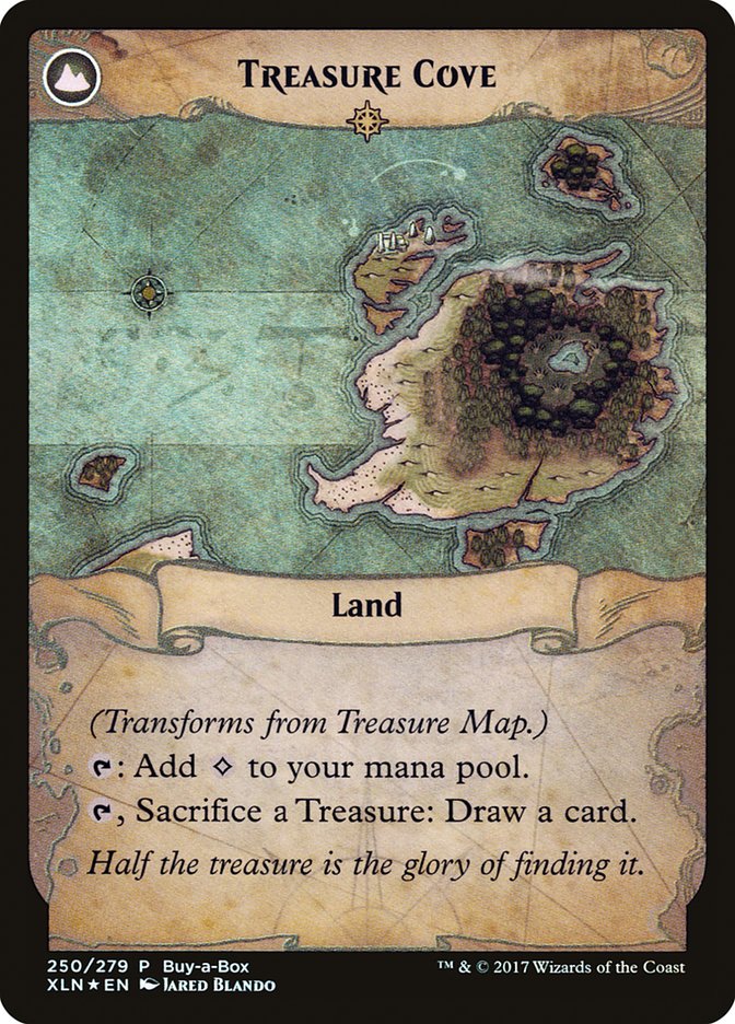 Treasure Map // Treasure Cove (Buy-A-Box) [Ixalan Treasure Chest] Magic: The Gathering