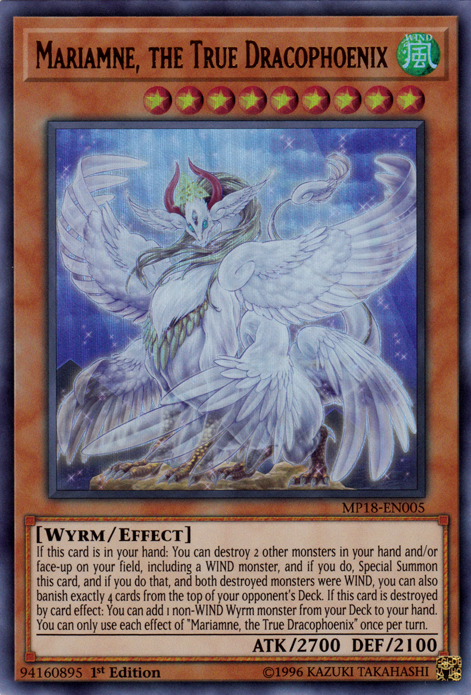 Mariamne, the True Dracophoenix [MP18-EN005] Ultra Rare Yu-Gi-Oh!