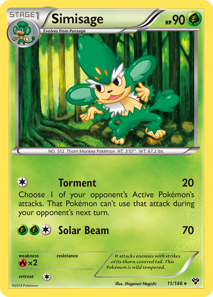 Simisage (11/146) [XY: Base Set] Pokémon