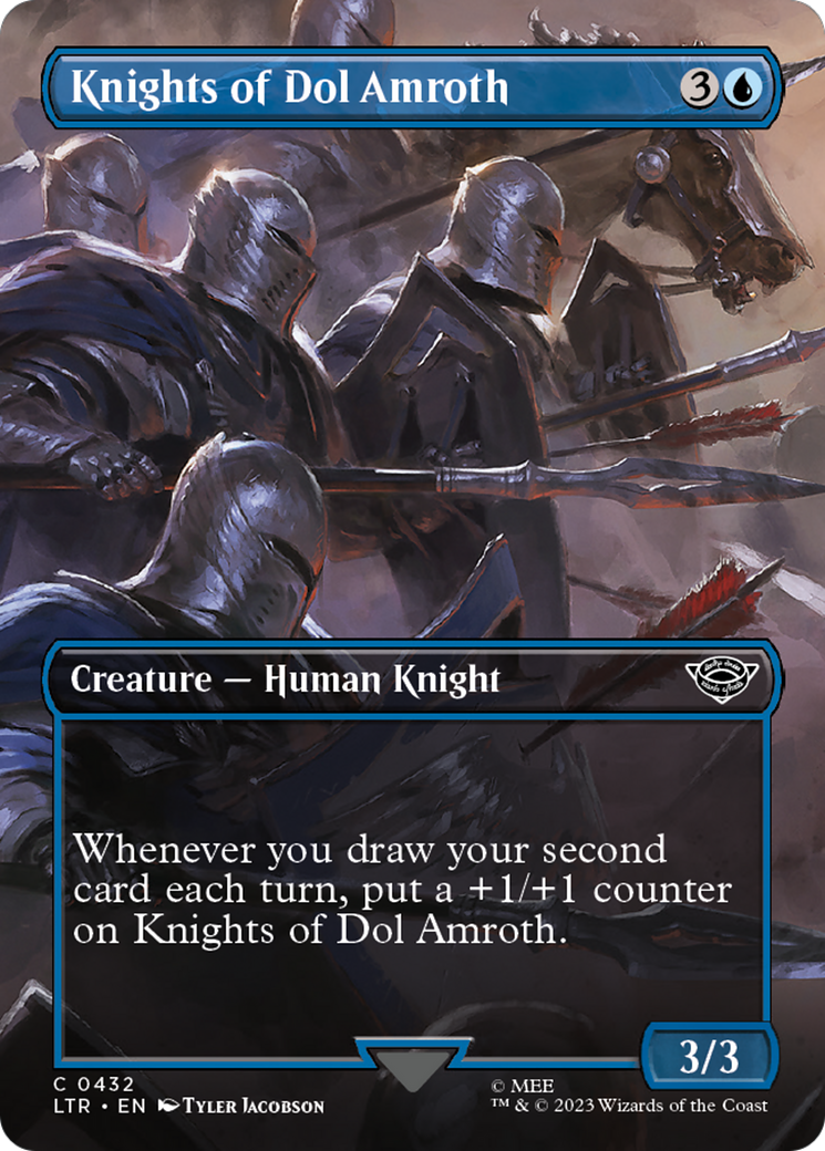 Knights of Dol Amroth (Borderless Alternate Art) [The Lord of the Rings: Tales of Middle-Earth] Magic: The Gathering