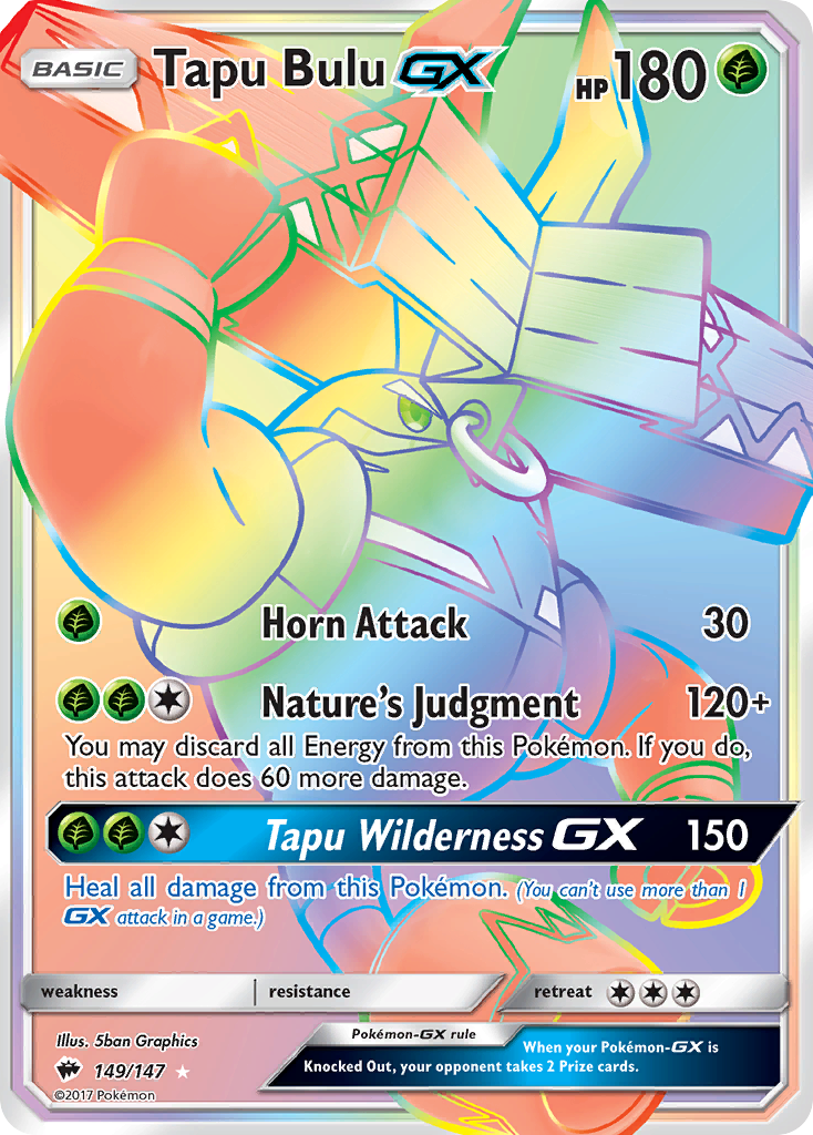 Tapu Bulu GX (149/147) [Sun & Moon: Burning Shadows] Pokémon