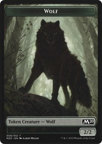 Zombie // Wolf Double-Sided Token [Game Night 2019 Tokens] Magic: The Gathering