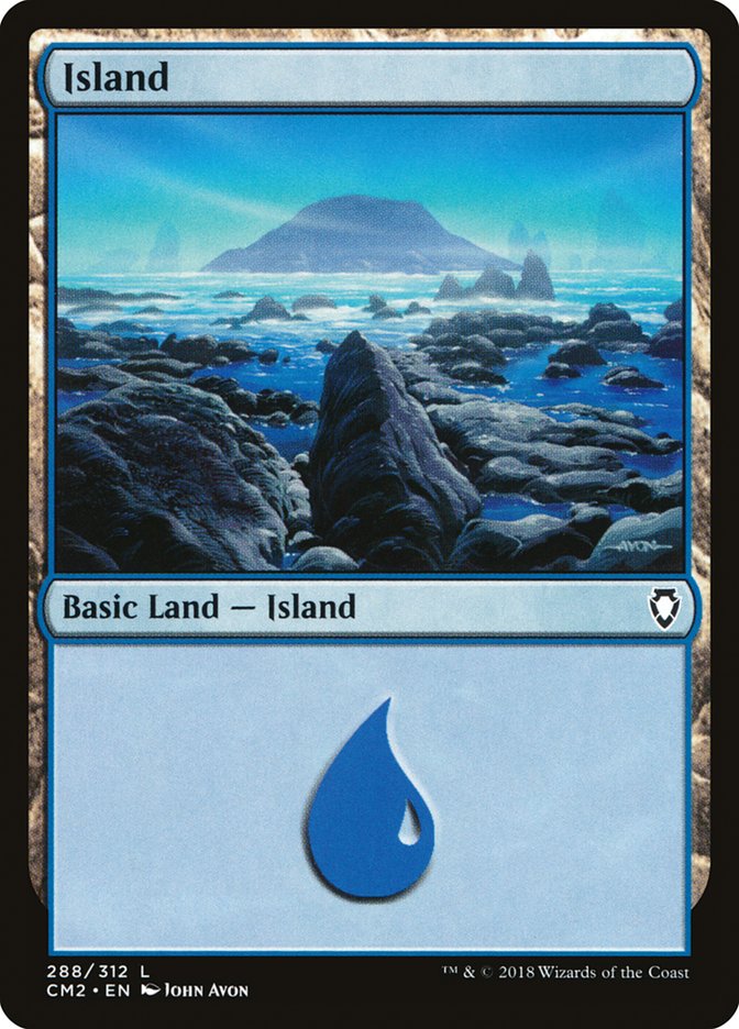 Island (288) [Commander Anthology Volume II] Magic: The Gathering