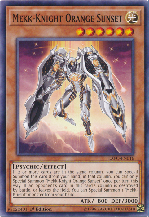 Mekk-Knight Orange Sunset [EXFO-EN016] Common Yu-Gi-Oh!