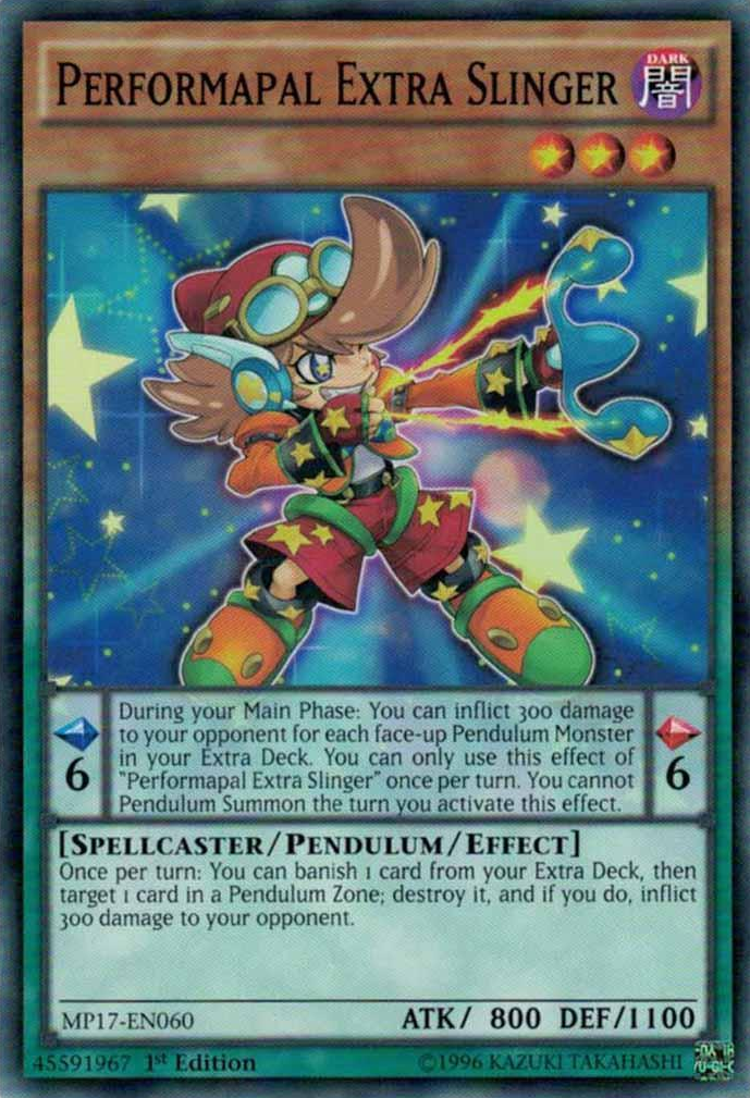 Performapal Extra Slinger [MP17-EN060] Common Yu-Gi-Oh!