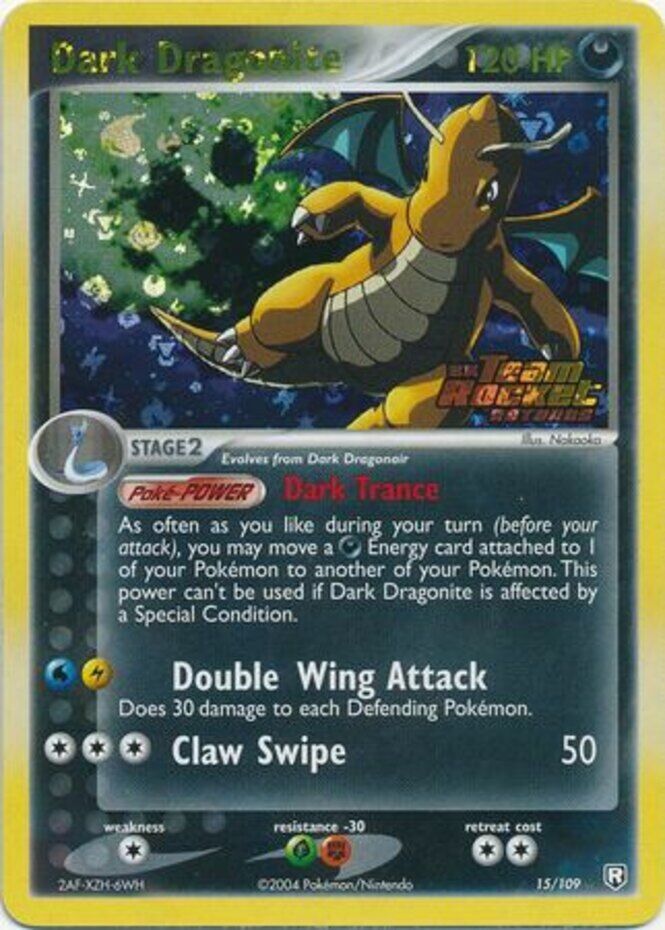 Dark Dragonite (15/109) (Stamped) [EX: Team Rocket Returns] Pokémon