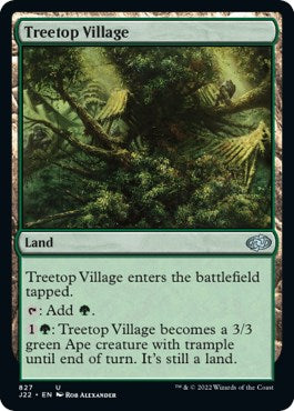 Treetop Village [Jumpstart 2022] Magic: The Gathering