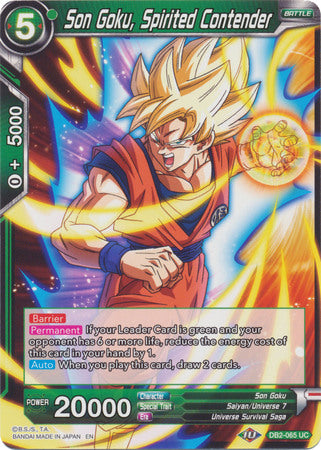 Son Goku, Spirited Contender (DB2-065) [Divine Multiverse] Dragon Ball Super