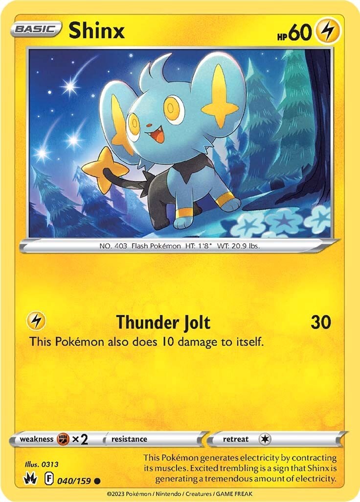 Shinx (040/159) (40) [Sword & Shield: Crown Zenith] Pokémon