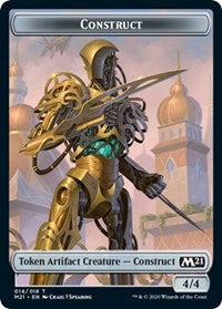 Construct // Goblin Wizard Double-Sided Token [Core Set 2021 Tokens] Magic: The Gathering