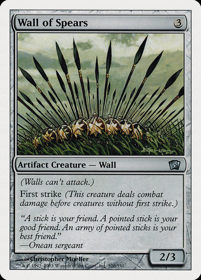 Wall of Spears [Eighth Edition] Magic: The Gathering