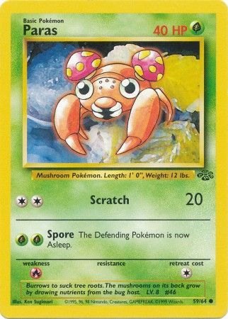 Paras (59/64) [Jungle Unlimited] Pokémon