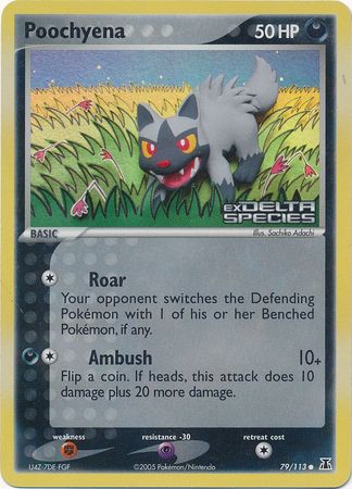 Poochyena (79/113) (Stamped) [EX: Delta Species] Pokémon