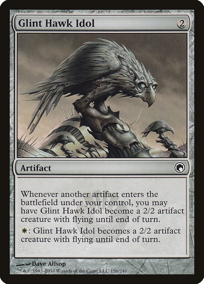 Glint Hawk Idol [Scars of Mirrodin] Magic: The Gathering