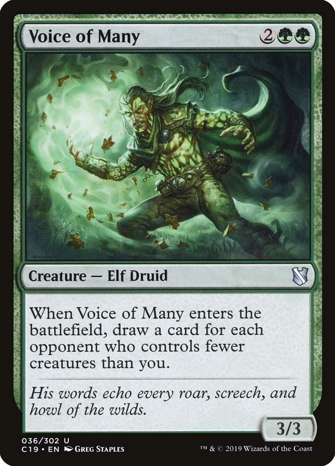 Voice of Many [Commander 2019] Magic: The Gathering