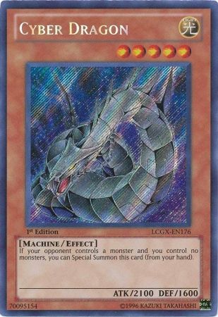 Cyber Dragon (Alternate Art) [LCGX-EN176] Secret Rare Yu-Gi-Oh!